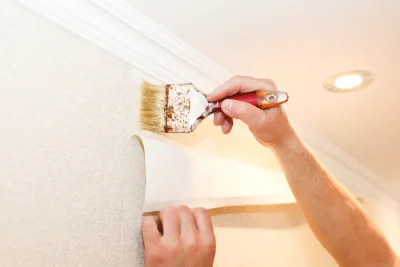 Pose de papier peint à Mignovillard — revêtements muraux et toiles de verre